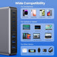 USB C Charger 300W USB C Charger Block, 8-Ports GaN IV Fast Charging Station Hub, Dual PD 100W Laptop Charger Adapter,for MacBook Pro/Air/iPad/iPhone16/15/14/Apple Watch/DELL/Samsung for Home Office