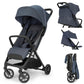 Inglesina Quid³ Stroller, Astral Blue - Compact Reclining Travel Stroller for Baby & Toddler 0-55 lbs, One Hand fold, Car seat Compatible, Airplane Overhead, Lightweight, Foldable, XL UPF 50+ Canopy