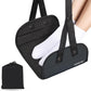 Airplane Footrest Made with Premium Memory Foam, Portable Foot Hammock with Comfortable No Clashing Base, Airplane Travel Accessories to Reduce Swelling and Soreness, Gifts for Travelers