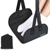 Airplane Footrest Made with Premium Memory Foam, Portable Foot Hammock with Comfortable No Clashing Base, Airplane Travel Accessories to Reduce Swelling and Soreness, Gifts for Travelers