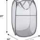 Extra Large Laundry Bags 6 Pack with 1 Pack Pop Up Hamper, Varied Colors Travel Laundry Bags 30"x40", Foldable Mesh Laundry Basket, for college dorm and apartment dwellers (7PCS)