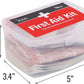 DMI 76-Piece First-Aid Kit, Portable All-Purpose Use for Minor Cuts and Scrapes, Durable Water-Resistant Case, Convenient and Portable for Travel, FSA & HSA Eligible