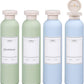 ASEVAT 8.8oz 4Pcs Plastic Refillable Travel Shampoo And Conditioner Bottles With Flip Cap