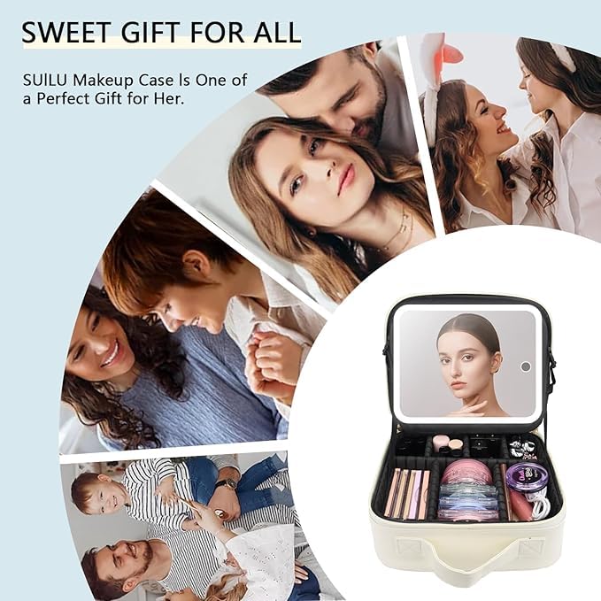 Makeup Bag with Led Mirror