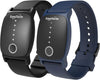 EmeTerm Explore FDA-Cleared Galaxy Black and Navy Blue Anti-Nausea Wristband IP67 Waterproof Morning Motion Travel Sickness Vomit Relief Rechargeable No Gel Drug Free Without Side Effects (2 Pack)