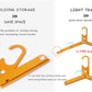 Hikeman Travel Hangers Metal Heavy Duty Folding Hangers for Wet Clothes Portable Space Saving Travel Accessories for Camping Cruise Hotel (3, Black)