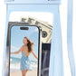 Large Waterproof Phone Pouch Floating, Waterproof Phone Case for iPhone 15 14 Pro Max 13 12 Plus 11 XS XR X Samsung up to 8.5'', IPX8 Water Proof Cell Phone Dry Bag for Beach Swimming Kayaking, Blue
