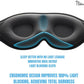 Sleep Mask with Earplugs & Zipper Bag 3D Memory Foam Eye Mask with Nose Support, Lash-Friendly, Blink Freely, Soft, Breathable, Adjustable, for Sleep, Travel, Insomnia, Meditation, Men & Women