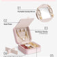 Vlando Jewelry Organizer Box, Small Jewelry Box for Women Girls, Initial P Travel Jewelry Case, Small Jewelry Organizer Box, Mini Travel Jewelry Box - Letter P, Pink