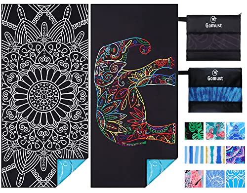 Microfiber Beach Towel Oversized 71x32 (2 Count)