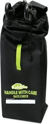 KiddiGo Umbrella Stroller Bag for Airplane Travel, Black and Green, 47" H x 15" W x 12" D, Fits Most Standard Umbrella Strollers, Gate Check Stroller Cover, Water-Resistant, Durable, Easy Carry Design