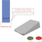 Premium Rubber Door Stop - Large Door Stopper Wedge,Anti-Slip Design, Automatically Fixed,Works On All Floor Types and Carpet Heavy Duty Door (2 Pack, Gray)