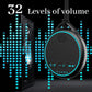White Noise Sound Machine with 25 Soothing Natural Sounds Rechargeable Battery Portable for Travel 32 Volume Levels 5 Timers Compact Size for Baby Kids Adults Sleeping (Black-Upgrade)
