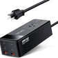 200W Power Station, 7-in-1 GaN Fasting Charging Station USB C Charger Power Strip with AC Adapter for MacBook Laptops iPhone iPad, 4 USB-C+2 USB-A Ports+1 AC Outlets Desktop Accessory for Home Office