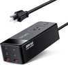 200W Power Station, 7-in-1 GaN Fasting Charging Station USB C Charger Power Strip with AC Adapter for MacBook Laptops iPhone iPad, 4 USB-C+2 USB-A Ports+1 AC Outlets Desktop Accessory for Home Office
