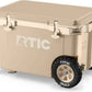 RTIC 52 Quart Ultra-Light Wheeled Hard Cooler Insulated Portable Ice Chest Box for Beach, Drink, Beverage, Camping, Picnic, Fishing, Boat, Barbecue, 30% Lighter Than Rotomolded Coolers