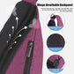 Sling Bag Men Backpack Unisex One Shoulder Bag Hiking Travel Backpack Crossbody with USB Port for Men Women Versatile Casual Daypack