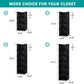 YOUDENOVA Hanging Closet Organizer, 5-Shelf Closet Hanging Storage Shelves, Black