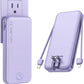 Portable Charger with Built in Cable and AC Wall Plug, USB C Power Bank 12000mAh 22.5W Super Fast Charging, Lightweight Portable Phone Charger Travel Battery Pack for iPhone, ect