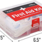 DMI 175-Piece First Aid Kit for Minor Injuries, Cuts and Scrapes, All-Purpose, Portable and Convenient, Includes Bandages, Injury Treatment, Dressings, and Instruments, HSA & FSA Eligible