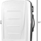 Samsonite Winfield 2 Hardside Expandable Luggage with Spinner Wheels, Checked-Large 28-Inch, Brushed White