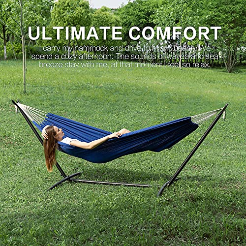 Double Hammock with Stand for Outside
