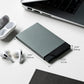 VULKIT Pop up Card Holder Minimalist Credit Card Holder RFID Blocking Slim Metal Card Case for Men or Women(Space Grey)