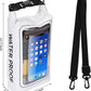 IP68 Waterproof Dry Bag, 2L - Roll Top Waterproof Pool Bag，Dry Bags for Kayaking Waterproof-w/Phone Pouch,Large Waterproof Phone Pouch,Boating & Kayak Accessories Camping (White)