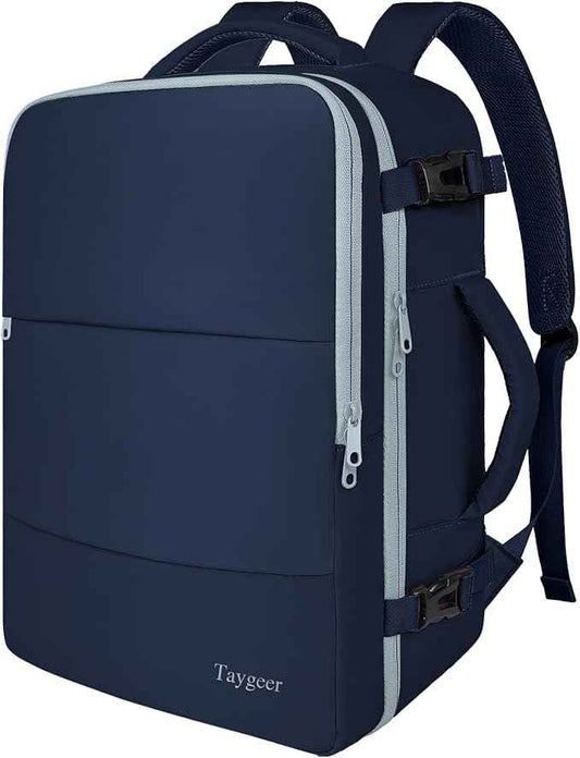 Taygeer Personal Item Backpack for Women, 35L Travel Backpack with Laptop Compartment & Water Bottle Pocket, Lightweight Work Back pack for Weekend Business, Gifts, Ink Blue