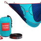 Grand Trunk ROVR Hanging Hammock Chair – Superlight & Packable with 10’ Suspension Straps, Durable Parachute Nylon for Camping, Backyard, & Travel – Navy/Ocean Blue
