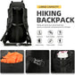 King'sGuard 60L Hiking Backpack Lightweight Camping Backpack with Rain Cover Large Waterproof Packable Outdoor Trekking Travel Backpack for Men Women (Black) - Roamly