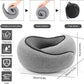 Travel Pillow, Travel Neck Pillow, 360 Degree Comfort and Breathability, Airplane Travel Neck Pillow, Stowable U-Shaped Pillow (Grey)