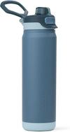 ZULU Powerfill Pro 24oz Stainless Steel Water Bottle with Quick Fill Lid, Triple Walled Vacuum Insulated Metal, Leak Proof Locking Lid, Sip and Chug, Reusable BPA Free, High Tide - Roamly