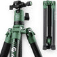 Fotopro Carbon Fiber Tripod 60 Inch 360 Degree Ball Head Quick Release Plate Lightweight Camera Tripod for Travel Tripod Folded Height Only 14.2",Max Loads up to 22lbs,Green