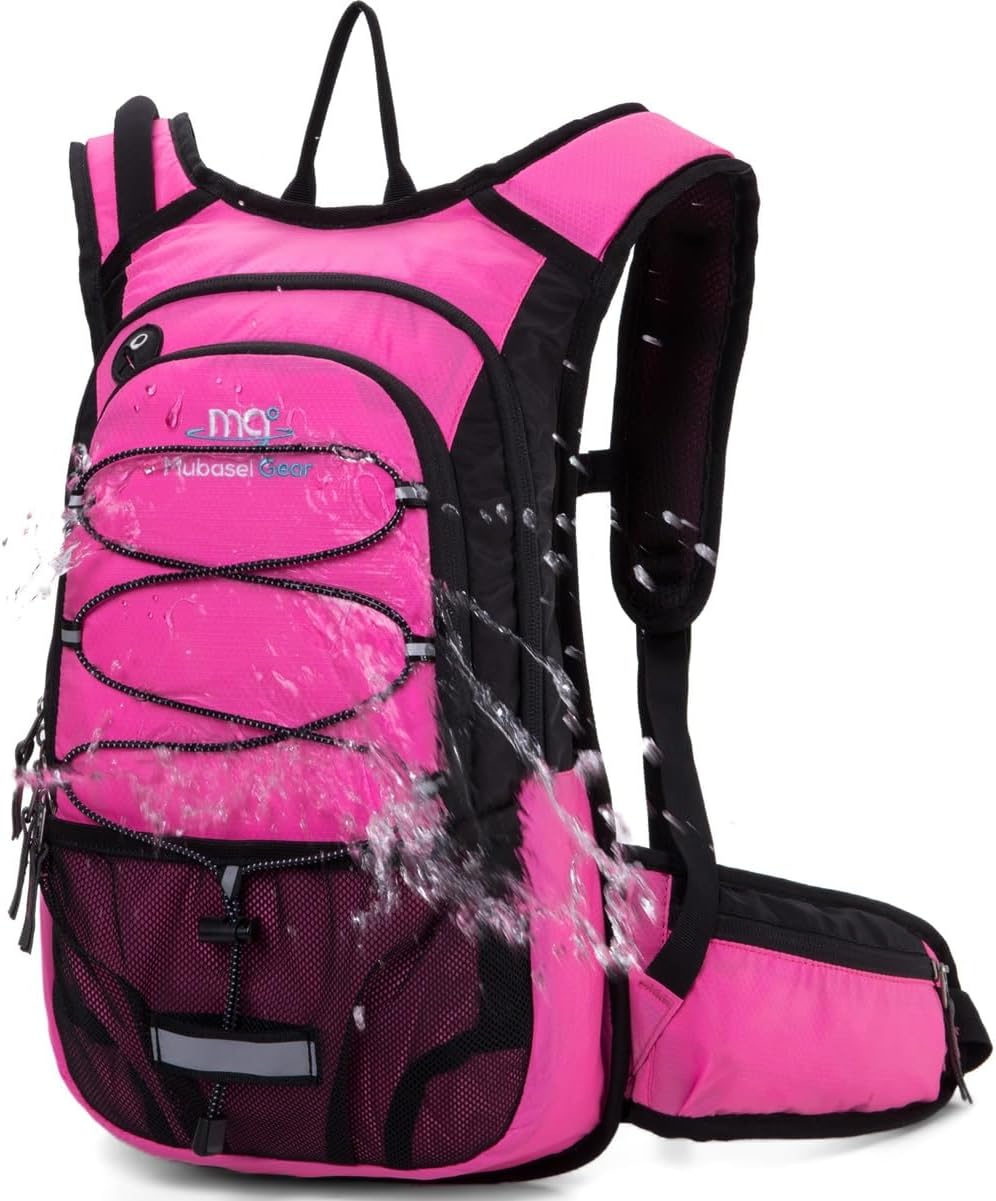 15L Insulated Hydration Backpack Pack with 2L Water Bladder Lightweight Hiking Backpack Bag for Women Men Daypack for Hiking Running Festival Camping Biking - Roamly