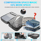 Vacuum Backpack Travel with Pump, 40L Expandable Carry on Compression Backpack Flight Approved for Women Men Fit 17 Inch Laptop with USB Charging Port Business Weekender