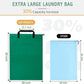 Extra Large Laundry Bag With Handles, Heavy Duty, Travel Laundry Bag for Dirty Clothes, 28" x 40" (Green)