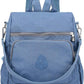 MINTEGRA Women Shoulder Backpack Multi-Pocket Nylon Purse Large Capacity Waterproof Casual Daypack