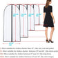 Garment Bags for Hanging Clothes 24'' x 48'' (Set of 6) Suit Covers for Closet Garment Bag Suit Cover for Suits Jacket Dresses Clothes Storage [Upgraded Version]