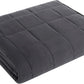 Weighted Blanket King Size (Dark Grey,80''x87'' - 25 lbs) Cooling Breathable Heavy Blanket Microfiber Material with Glass Beads Big Blanket for Adult All-Season Summer Fall Winter Soft Thick Blanket