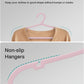 100 Pack Clothes Hangers, Non Slip Plastic Coat Hangers, Space Saving, Heavy Duty, Hanging Dry Wet Clothes, 16.4" x 8.3", Light Pink, UAPY05100P