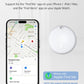 Tracker Tags, Item Finder Work with Apple Find My (iOS Only), Tracking Device Locator Smart Tag for Luggage, Keys, Wallet, Bike, Pets, Bags (White, 1 Pack)