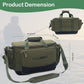 YVLEEN Fishing Tackle Box Bag - Outdoor Large Fishing Tackle Storage Bag - 100% Water-Resistant Polyester Material - Fishing Tackle Bags - Suitable for 3600 3700 Tackle Box (Army Green)