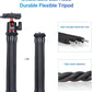 ULANZI Camera Tripod, Mini Flexible Stand w Hidden Phone Holder w Cold Shoe Mount, 1/4'' Screw f Magic Arm, Universal f iPhone 16 15 14 Pro Max XS Max X 8 Samsung Canon Nikon Sony DJ Pocket 3 Cameras