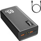 Power Bank Fast Charging 50000mAh, 65W Laptop Portable Charger USB C Compatible with MacBook Dell, PD External Battery Bank Compatible with iPhone 14/13, Cell Phone, Tablet, 3 Output &1 Input(Black)