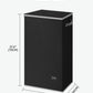 SOLEDI Slim Laundry Hamper with Lid, Narrow Laundry Basket with Removable Bags, Dirty Clothes Hamper with handle, Small Hamper perfect for Laundry room, Bathroom, Bedroom, Small spaces. 70L Black