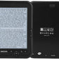 E-Reader, 6 inch E‑Book Reader with E‑Ink Screen, 1024 x 768 Resolution Display 300DPI Electronic Paper Book with Blue Cover, E-Paper Supports TF Card for Adult, Kids(Black 2)