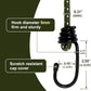 Bungee Cord Luggage Cord Resilience 18 Inch 4 Pieces for SecuringTents, Tarps, Luggage ，Truck, ATV Off-Road Motorcycle Bicycle Riding,Multi-Scenario Applicable Green