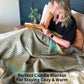 Alpaca Wool Throw Blanket | Super Soft, Lightweight, Breathable and Hypoallergenic | Non-Itchy or Scratchy (Green Gray Varicolored, Queen (U.S. Standard))