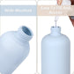 ASEVAT 6.7oz 4Pcs Refillable Travel Shampoo & Conditioner Bottles With Flip Cap